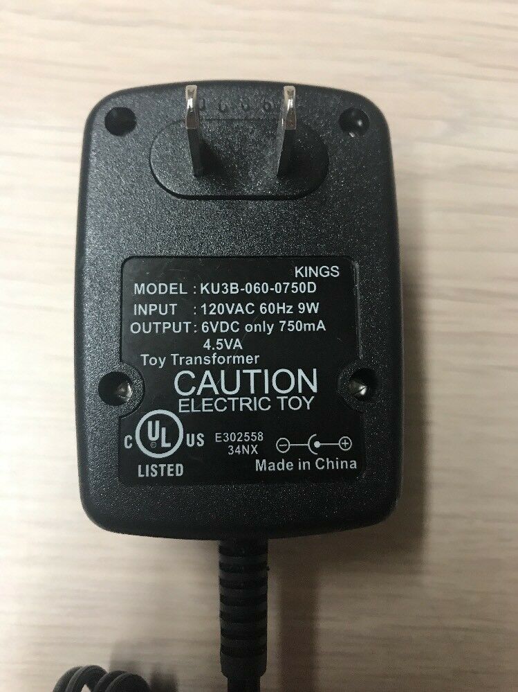 *Brand NEW* KU3B-060-0750D Power Supply Charger 6V 750mA AC Adapter